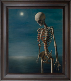 Chris Peters | Clear Blue Water | Skeleton Painting