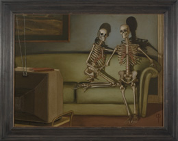 Chris Peters | The Two Comedians | Skeleton Painting