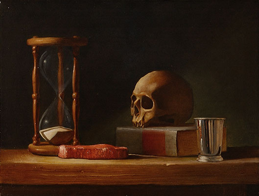 Chris Peters | Sins of the Flesh | Skull Still Life Painting